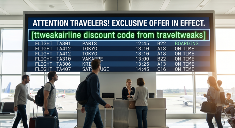 Secure Your ttweakairline discount code from traveltweaks Today